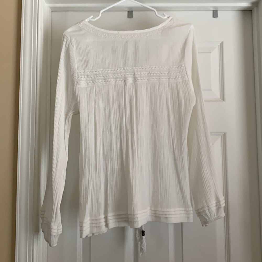 Long sleeve white blouse - Picture 4 of 5